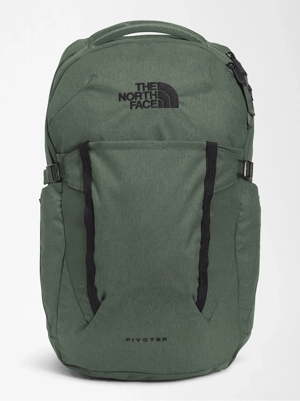 The North Face Pivoter Thyme Light Heather Olive Green Backpack School Work Bag